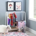 thumbnail image 2 of Bowery Hill Modern / Contemporary Short Metal Clothing Rack in White, 2 of 7