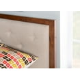 thumbnail image 3 of Linon Reid Mid Century Oatmeal Platform King Bed, 3 of 11