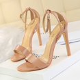 thumbnail image 3 of Zapatos de mujer de moda y sexys con tacón alto y delgado para discoteca, con punta abierta y bloques de color, sandalias con agujeros para mujer, zapatos de mujer, 3 of 5