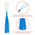 thumbnail image 3 of Uxcell 20Pack 5" Silky Bookmark Tassels with Loop for DIY Craft Accessory, Blue, 3 of 6