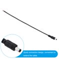 thumbnail image 4 of Cable de alimentación DC de 12 pulgadas Uxcell, 20 piezas de cables de enchufe de barril de 5.5mm x 2.1mm, adaptador de enchufe macho DC a cable pelado, 4 of 5