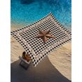 thumbnail image 2 of Sun Shade Sail 8'x10' Barn Star Texas Rectangle Sun Shade Sails Canopy Waterproof Berry Country Black Plaid Outdoor Sunshades Sand UV Block Cover Shades Cloth for Patio Backyard Garden Deck Porch, 2 of 9