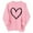 Pink, variant on Gelikeya Valentine's Day Girls Shirts Letter Print Oversized Pullover Sweatshirts Kids Spring Fall Winter Long Sleeve Cute Tops #04 Red & 4-5 Years