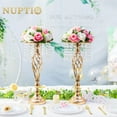 thumbnail image 4 of Nuptio Set of 10 Pink White Rose Artificial Flower Kissing ball, 15 Heads Fake Peony Silk Rose Flowers Bouquet for Centerpiece Wedding Birthday Party Home Table Decor, 4 of 11