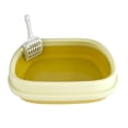 thumbnail image 2 of DOLITY Kitty Litter Tray Sturdy Easy Cleaning Cat Toilet for Small ,Large Cats Pets yellow, 2 of 9