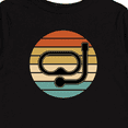 thumbnail image 4 of Inktastic Scuba Diver Retro Sunset Diving Boys or Girls Long Sleeve Toddler T-Shirt, 4 of 5