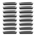 thumbnail image 4 of 200 Pcs Assiette en Plastique pour Sushi, Assiette Apéritif, Assiette Jetable Noire, 4 of 7