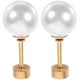 thumbnail image 1 of 1 par de pendientes de perlas para mujer, pendientes de perlas, pendientes de acero inoxidable, joyería, 1 of 6