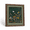 Four-Colored Flower-16"L x 13"W, variant on Floral Baroque Artwork 16"L x 13"W Framed Canvas Botanical Wall Print