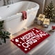 thumbnail image 1 of Alfombra de baño Uphome Merry Christmas, color rojo, 50 x 80 cm, absorbente, 1 of 1