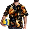 thumbnail image 4 of Easter Men's Short Sleeve Button Down Poplin Casual Beach Shirts, 4 of 6