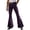 Purple, variant on WDDDD Men's Leopard Relaxed Flared Pants Modern Street Everyday Casual Army Green M