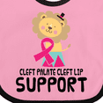 thumbnail image 4 of Inktastic Cleft Palate Cleft Lip Support Lion Boys or Girls Baby Bib, 4 of 4