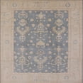 thumbnail image 1 of Ahgly Company Indoor Square Mid-Century Modern Gunmetal Gray Oriental Area Rugs, 4' Square, 1 of 6