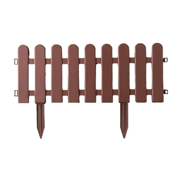 Birdeem Plastic Garden Fence Border, No-Dig Edging for Flower Bed, Easy DIY Decorative Fence for Yard Patio Walkway Lawn Protection