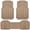 All Beige, variant on CAR GRAND Heavy Rubber Car Floor Mats, Deep Waterproof Car Mats All Weather, Universal Trim-to Fit Automotive Floor Mats for Car SUV Truck Van, Durable Floor Liners All Pink