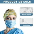 thumbnail image 5 of Jiueut Daisy Nurse Button Headband Elastic Sports Headbands Thick Non-Slip Hair Bands for Women Headbands for Nurses with Buttons for Mask Wide Headbands for Girls, 5 of 7