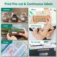 thumbnail image 4 of Label Maker Machine with Tape, Bluetooth Mini Label Printer for Labeling, Small Printer for Smartphone, Office Supplies Ideal Green, 4 of 6