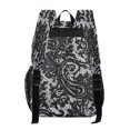 thumbnail image 3 of Large Clear PVC Backpack Heavy Duty See Through Backpack for Adults Work Travel, Lace Printed 12L, 3 of 8