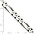 thumbnail image 2 of Sterling Silver Antiqued 9mm Figaro Chain (28 X 9) Made In Italy qfg250a-28, 2 of 5