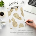 thumbnail image 5 of FMSHPON Golden Pineapple Clipboard Hardboard Wood Nursing Clip Board and Pull for Standard A4 Letter 13x9 inches, 5 of 7