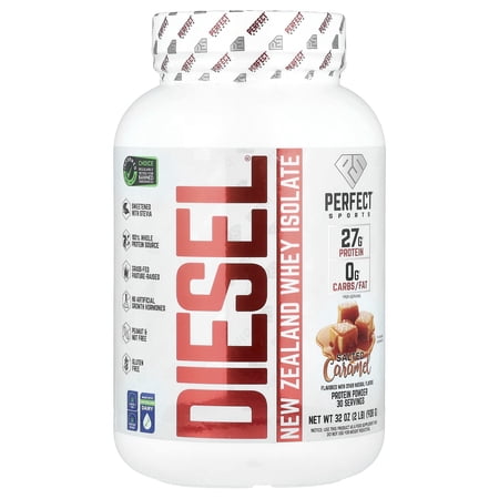 Perfect Sports Diesel, New Zealand Whey Isolate, Salted Caramel, 2 lbs (908 g)