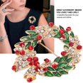 thumbnail image 1 of Accessoire Vêtements Forme Ronde Broche de Mode Strass, Broche de Style de Noël, pour Copines Femmes Filles Amis, 1 of 8