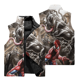 thumbnail image 3 of Chaqueta cortavientos de moda de otoño para hombre, chaqueta sin mangas con estampado 3D de superhéroe de Marvel Venom, chaleco para montar en motocicleta al aire libre para hombre, 3 of 5