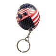 thumbnail image 1 of 4x4cm Keychain Creative Metal Painting Motorcycle Helmet Fashion Car Personality Pendants - American Flag, 1 of 3