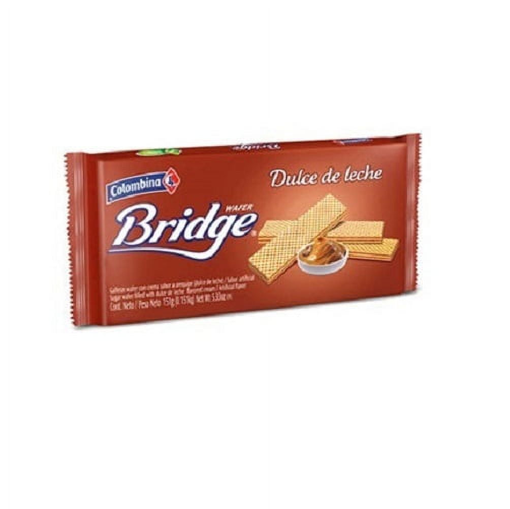 (3 pack) Colombina BRIDGE Sugar Wafer Dulce Leche