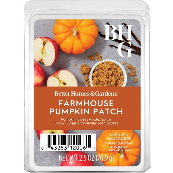 Farmhouse Pumpkin Patch Scented Wax Melts, Better Homes & Gardens, 2.5 oz (1-Pack)