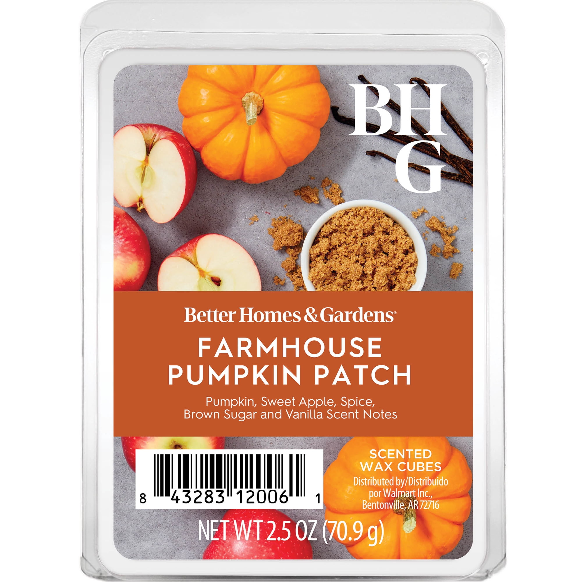 Farmhouse Pumpkin Patch Scented Wax Melts, Better Homes & Gardens, 2.5 oz (1-Pack)