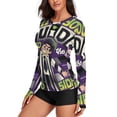 thumbnail image 2 of Beetlejuice Women's Sunscreen Shirt Long Sleeve Workout Tops Crewneck Soft Comfy Tees Casual T-Shirt S, 2 of 7
