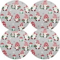 thumbnail image 2 of GZHJMY Christmas Gnome Round Placemats Set of 6, Non-Slip PVC Table Mats Washable Heat Resistant Place Mats for Kitchen Dining Table Christmas Home Decor, 15.4 Inch Table Mat, 2 of 7