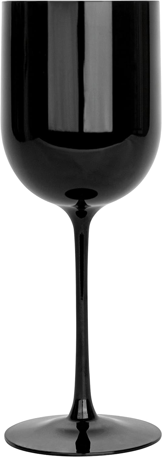 PLASTICPRO 12 Oz Plastic Wine Glasses 25-Pc Disposable Wine Glasses Drinking Set