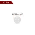 thumbnail image 2 of 10 piezas de bolas de rodamiento de cerámica de 4.763 mm 3/16" ZrO2 óxido de zirconio bolas sólidas G5 bolas de precisión, blancas, 2 of 5