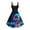 ☪319-Dark Blue, variant on Nuoqisi Womens Casual Summer Tank Sleeveless Round Neck Coconut Tree Printing Knee Length Dress Hawaii Matching with Soft Fabric 2026