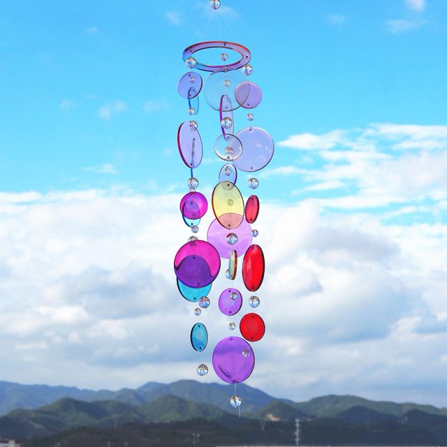 Molde de silicona Carillones de viento Moldes de resina epoxi DIY Artesanía Campana de viento Colgante de ventana Hugtrwg Para estrenar