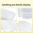 thumbnail image 3 of Bgsha Cachepot Drainage Pots 4 Inch Clear Pots Indoor Outdoor Planters Reusable Plastic Pots Versatile Plant Containers, 3 of 9