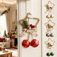 thumbnail image 1 of Campanas Navideñas con Pentagrama, Colgantes de Pared o Puerta, Decoración Dorada | Campanas de Hierro Hechas a Mano | Decoración Festiva | 15 X 9 X 4 Cm | 1 Unidad, 1 of 6