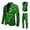 Green, variant on St. Patrick's Day Green Blazer Men's Printed Jacket - Modern Three Piece Ensemble with Festive Pattern for Formal and Casual Holiday Celebrations
