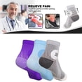 thumbnail image 6 of 3Pair Neuropathy Socks Toeless Compression Socks Breathable for Men and Women(Gray/XL), 6 of 10