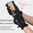 thumbnail image 4 of Guantes de pesca para motocicleta y bicicleta antideslizantes con pantalla táctil de terciopelo cálido para hombres y mujeres para deportes al aire libre y otoño e invierno, 4 of 5