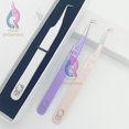 thumbnail image 1 of Las últimas pinzas de extensión de pestañas con agarre de corazón de Color pálido sólido con punta de fibra de Hello Kitty se utilizan para dar volumen y abanico, 1 of 3