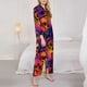 thumbnail image 2 of Balery Skull Conjunto de Pijama con Estampado para Mujer, Conjunto de Dos Piezas con Manga Larga, Ropa de Dormir Suave con Bolsillos, Pijamas Cómodos-Medium, 2 of 6