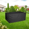 thumbnail image 3 of Stylish Outdoor Furniture Protector, Large Waterproof Cover, Heavy Duty Patio Table Shield, Rectangular Design For Optimal Fit, Dust-proof, 210D Oxford Fabric, Weatherproof,, 3 of 5