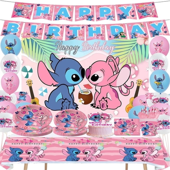 Anime Theme Party Decorations Tableware Set , 125PCS Anime Birthday Plates and Cups Napkins Tablecloth Birthday Decorations Tableware