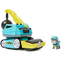 PAW Patrol, Rubble & Crew Motor’s Wrecking Ball Construction Vehicle and Collectible Figure, for Ages 3 and up
