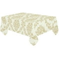 thumbnail image 2 of MYPOP Prestige Beige Damask Cotton Linen Tablecloth 60x120 Inches, Indian Mandala Desk Sofa Table Cloth Cover for Party Decor Home Decoration, 2 of 6