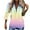 Yellow tops for women, variant on Cardigan Gradient Print Lapel Trendy Button Down with Pocket Loose Fit Cardigan Blouse Summer Vacation Beach Party Cover Up Maxi Summer Tops for Women 2025 Trendy 3/4 Sleeve T-shirts White M